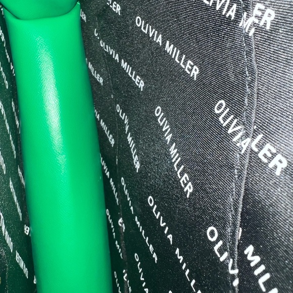 Olivia Miller Green Satchel Bag Glossy Finish - Picture 5 of 5